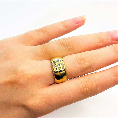 Bague Bague Bandeau Diamants Or 58 Facettes 20400000599