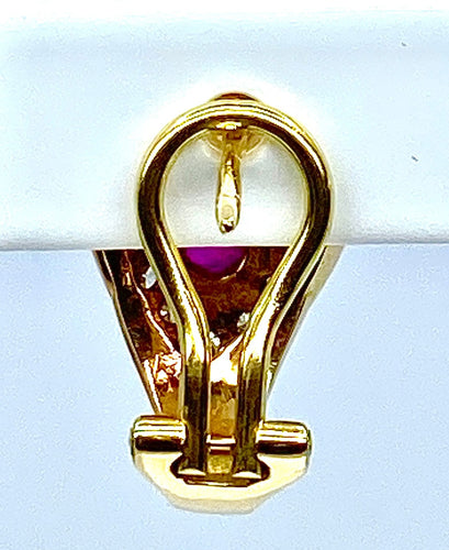 Boucles d'oreilles Boucles d’oreilles Rubis Diamants 58 Facettes AB236