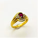 Ring 57.5 Ruby and Diamond Ring Yellow Gold 58 Facettes 20400000607