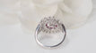 Bague 53.5 Bague ancienne en or blanc, rubis et diamants 58 Facettes 32001