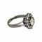 Bague 60 Bague or blanc marguerite diamants 58 Facettes 1-1176/1