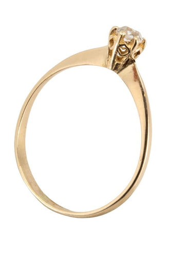 Bague SOLITAIRE ANCIEN DIAMANT 0.10 CARAT 58 Facettes 044441