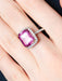 Bague 52 Bague cristal Rose de France or blanc 58 Facettes