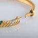 Emeralds Diamonds Twisted Bracelet Bracelet 58 Facettes