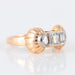 Ring 55.5 Ring in pink gold, platinum, diamonds 58 Facettes P6L2