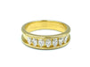 Bague Bague or jaune et diamants taille navette 58 Facettes