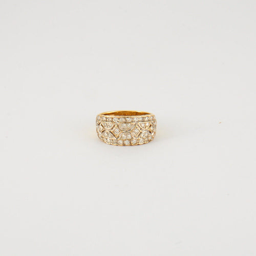 Bague 55 Bague Dentelle Diamants 58 Facettes EL2-08