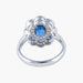 Ring 54 Art Deco style ring Sapphires Diamonds 58 Facettes