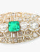 Brooch Brooch Colombian Emerald and Diamonds 58 Facettes