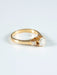 Ring 52 Solitaire ring yellow gold Diamond 58 Facettes