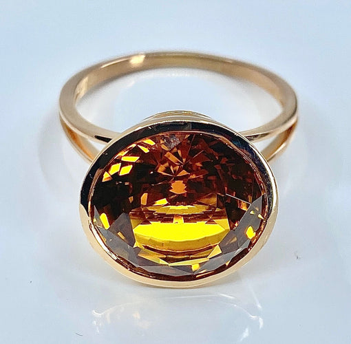 Bague 58 Bague Citrine 58 Facettes AB177