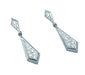 Earrings Art Deco platinum and diamond earrings 58 Facettes