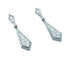 Boucles d'oreilles Boucles d’oreilles Art Déco platine et diamants 58 Facettes