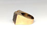 Ring 55 Gold and diamond tank ring 58 Facettes