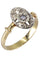Bague 50 BAGUE 2 ORS, DIAMANT ART-NOUVEAU 58 Facettes 063761