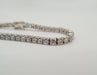 Rivière bracelet of natural diamonds 18 carat white gold 58 Facettes