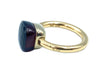 Ring 53 POMELLATO. Nudo collection, 2 gold and garnet ring 58 Facettes