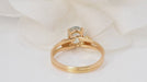 Ring 54 Yellow Gold & Aquamarine Ring 58 Facettes 31667
