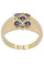 Bague BAGUE MODERNE TOURMALINES ET AMETHYSTES 58 Facettes 041621