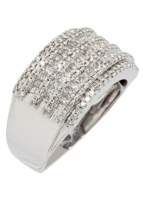 Bague 54 BAGUE MODERNE PAVAGE DIAMANTS 58 Facettes 041221