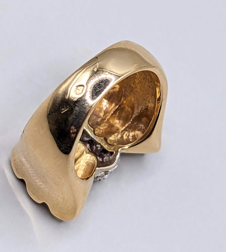 Bague Bague TANK papillon en Or jaune & diamants 58 Facettes