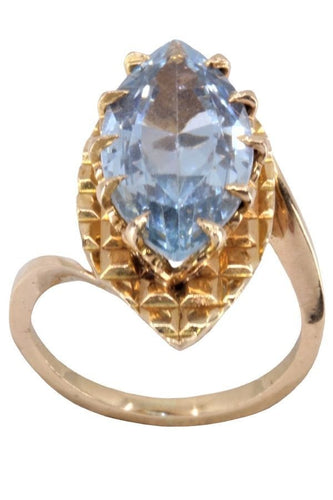 Bague 44 BAGUE MODERNE TOPAZE 58 Facettes 066711