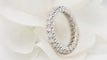 Bague 54 Alliance tour complet en or blanc et diamants 1,20ct 58 Facettes 32490