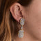 Boucles d'oreilles Pendants d'oreilles Ovales pavage Diamants 58 Facettes