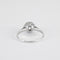 Bague 57 Solitaire en or gris, diamant 58 Facettes