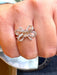 Bague 55 Bague Noeud en or blanc diamants 58 Facettes