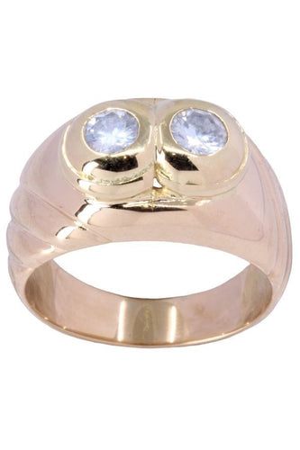 Bague 50 BAGUE JONC MODERNE DIAMANTS 58 Facettes 062981