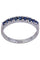 Bague 50 Demi alliance Or blanc Spinelles bleues 58 Facettes 082011