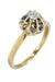 OLD DIAMOND SOLITAIRE RING 0.15 CARAT 58 Facettes 046691