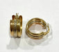 Earrings Chiseled hoop earrings in 3 golds 58 Facettes