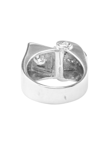 Bague 53 Bague  style Art Déco diamants 58 Facettes ES703/6