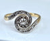 Bague 55 Bague tourbillon diamants vers 1900 58 Facettes AB179
