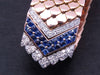 Boucheron Platinum Sapphires Diamonds Belt Bracelet 58 Facettes