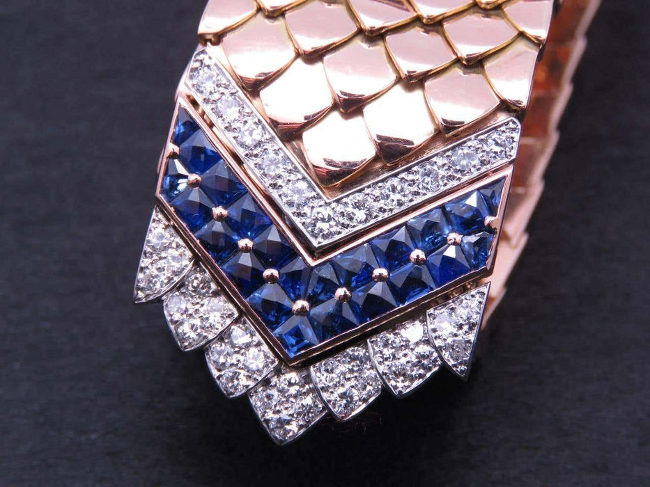 Bracelet Bracelet Ceinture Boucheron Platine Saphirs Diamants 58 Facettes