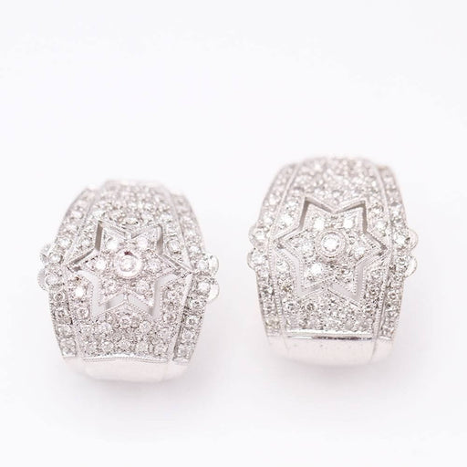 Earrings Star earrings Diamonds White gold 58 Facettes E360420