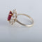 Bague 53 Bague rubis et diamants 58 Facettes