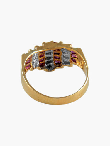 Bague Bague Diadème Rubis et Diamants 58 Facettes
