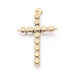 Pendentif Pendentif Croix Argent et Or jaune Diamants 58 Facettes D359885JC