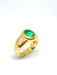 Ring Ring Yellow gold Emerald Diamonds 58 Facettes