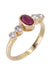 Ring MODERN RUBY AND DIAMOND RING 58 Facettes 066871