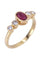 Bague BAGUE MODERNE RUBIS ET DIAMANTS 58 Facettes 066871