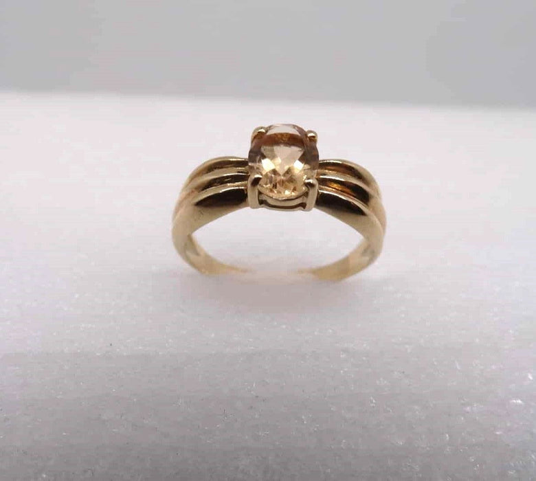 Bague 55 Bague Or jaune Citrine 58 Facettes 11683