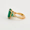 Bague 54 Bague Emeraude 8.50cts Diamants 58 Facettes