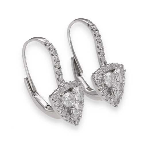 Boucles d'oreilles Boucles d'oreilles pendantes diamants 0,75 Cts 58 Facettes