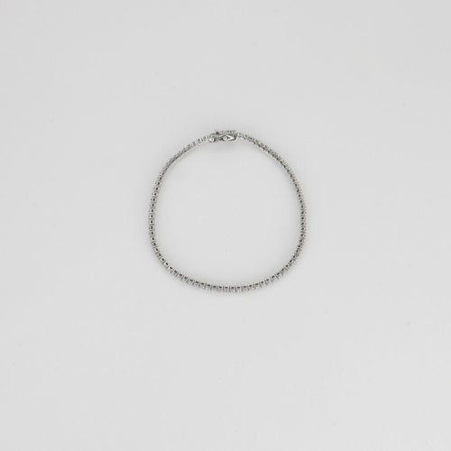 Bracelet Bracelet Rivière de diamants or blanc 58 Facettes