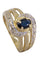Bague 50 BAGUE MODERNE SAPHIR ET DIAMANTS 58 Facettes 077861